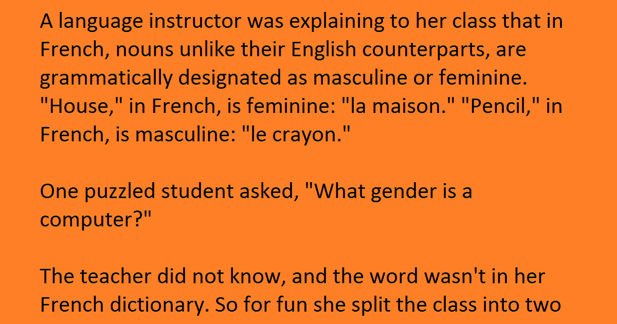 Students Were Asked: “Are Computers Male Or Female?”