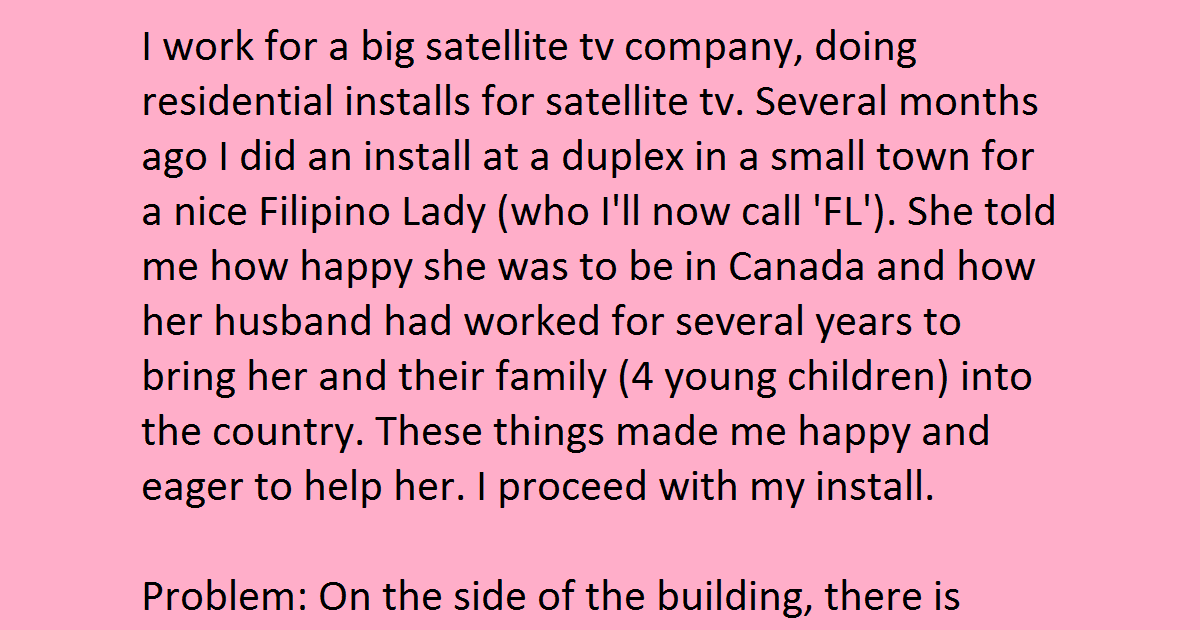 Racist Neighbor Complains About Sharing His Satellite Dish