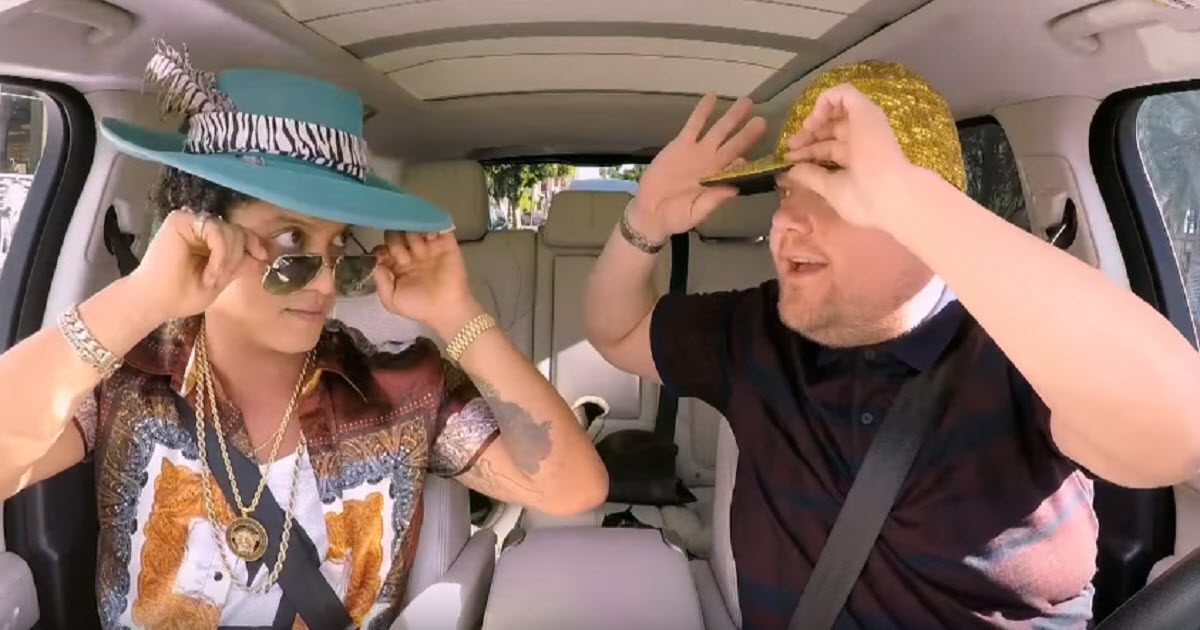 Bruno Mars’ Carpool Karaoke Session With James Corden Is Undeniably Awesome