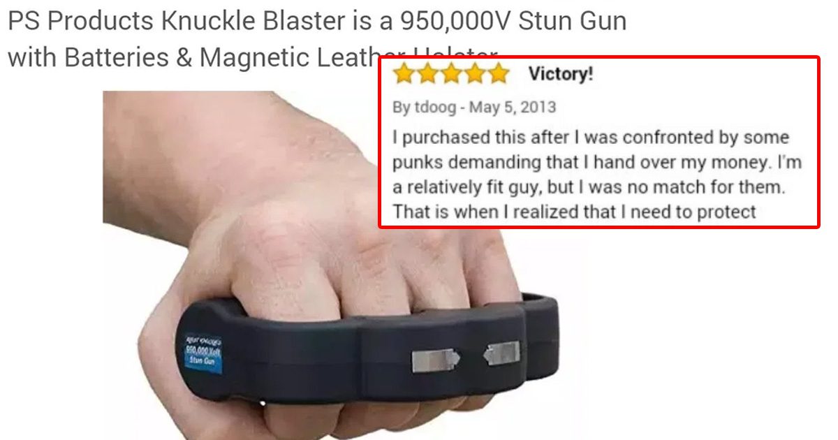 Guy Purchases Stun Gun From Amazon, And The Review He Leaves About It Is Hilarious…