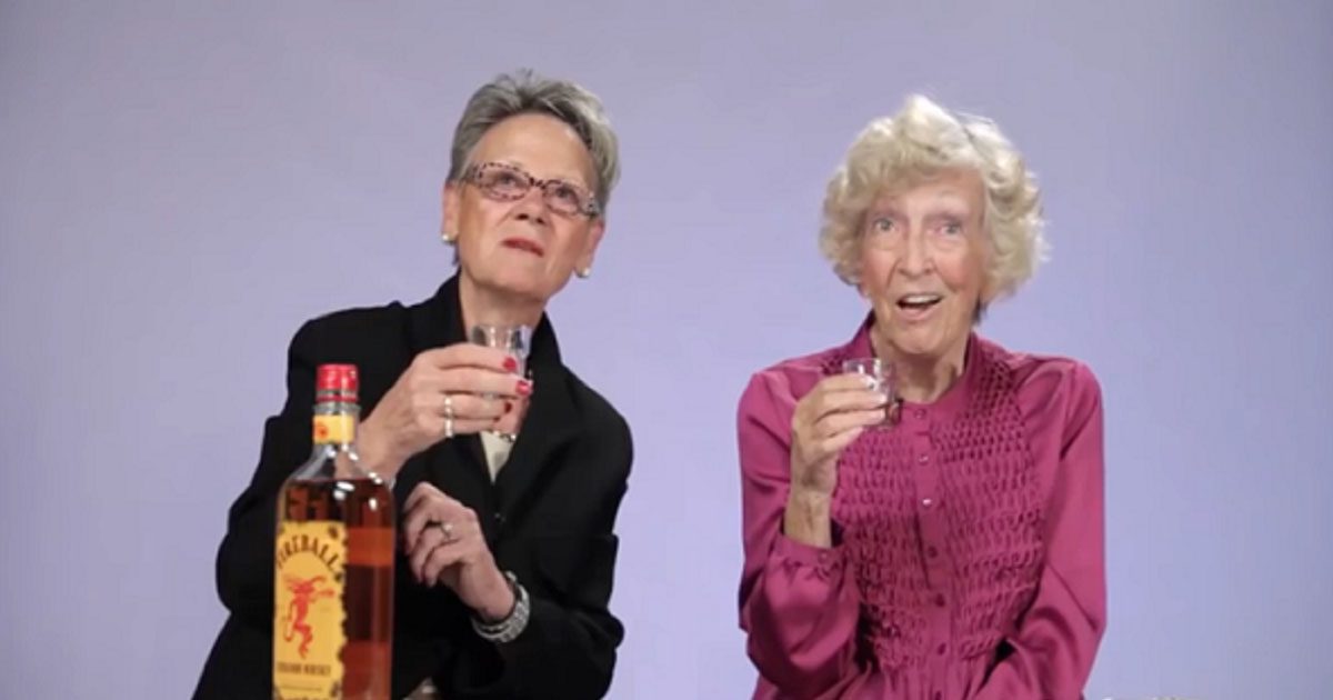 Grandmothers Try Fireball Whiskey For The First Time And It Is Hilarious