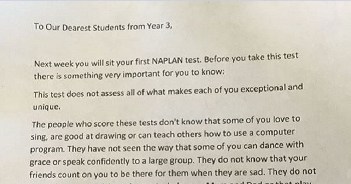 These Teachers Sent Home A Note With Their Students About An Upcoming Test That Surprised Everyone