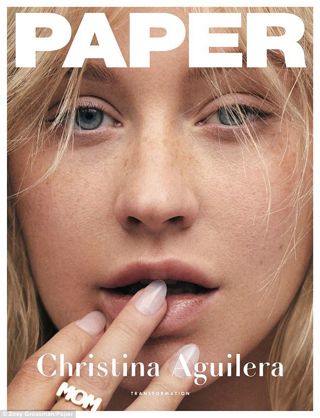 Christina Aguilera paper mag cover 