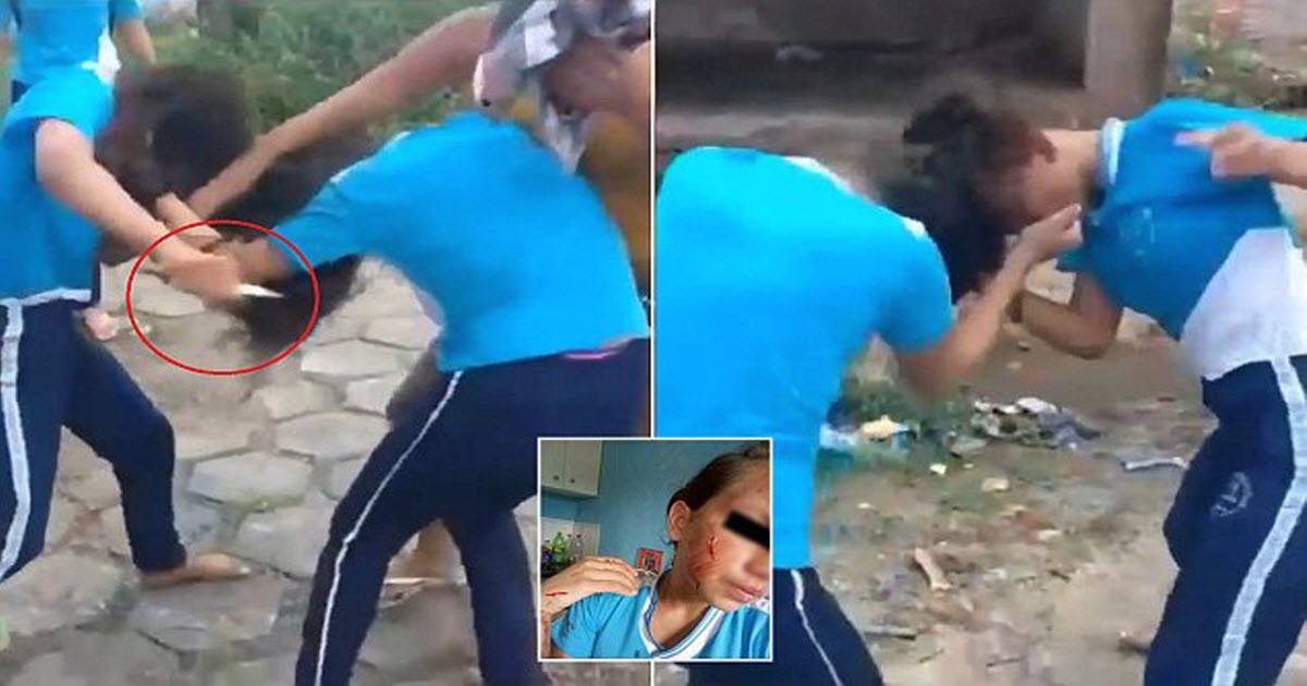 Girl, 14, Stabs Friend With Knife During Brutal School Fight