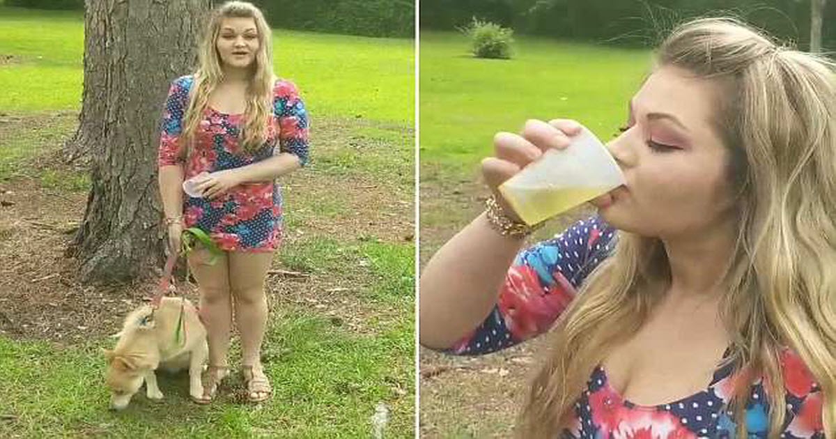Woman Claims Drinking Her Dog’s Urine Helps Clear Her Bad Acne