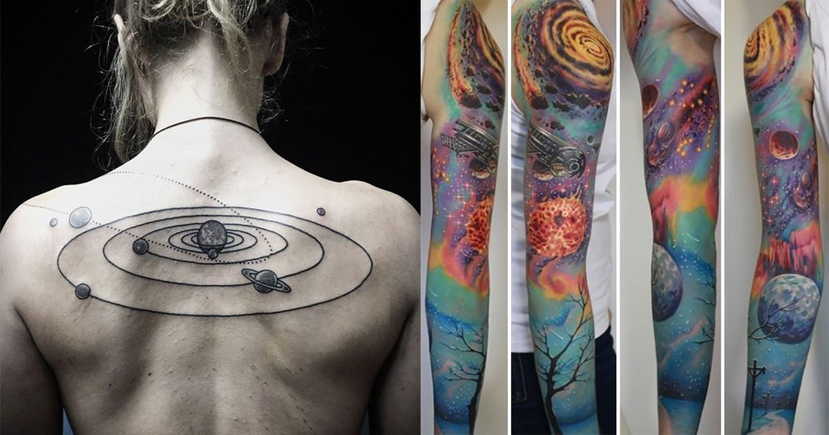 56 Astronomy Tattoos That Will Take You To The Outer Space